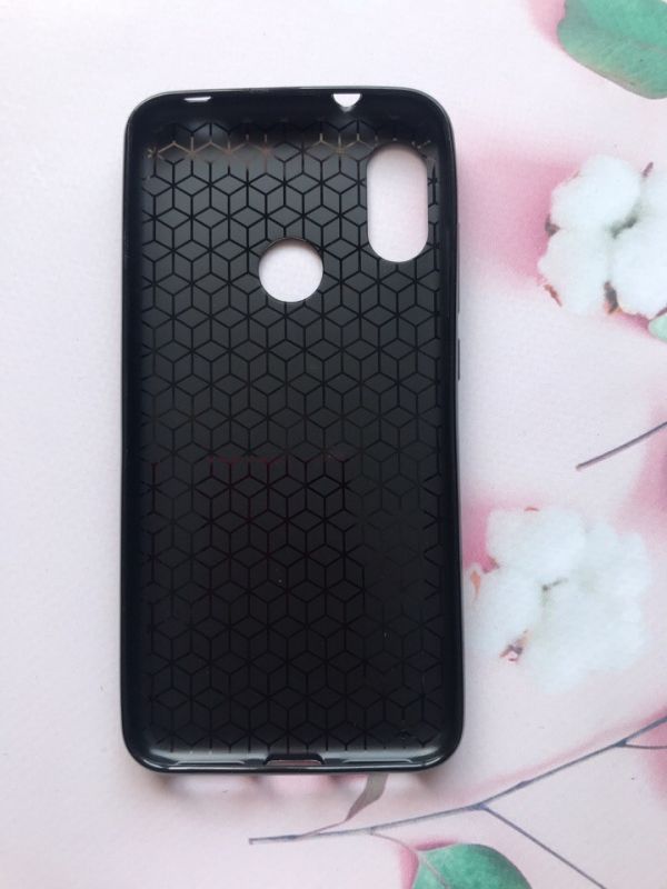 Силіконовий карбоновий чохол для Xiaomi Redmi 6 Pro/A2 lite Чорний
