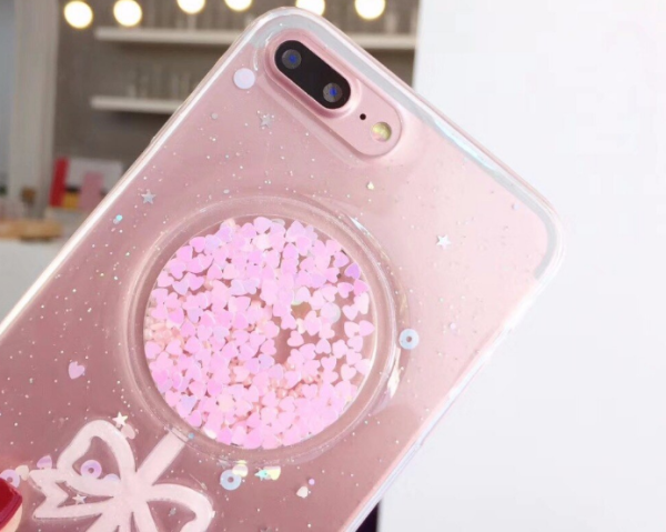 Силіконовий чохол з блискітками для iPhone 6+/6 Plus Candy
