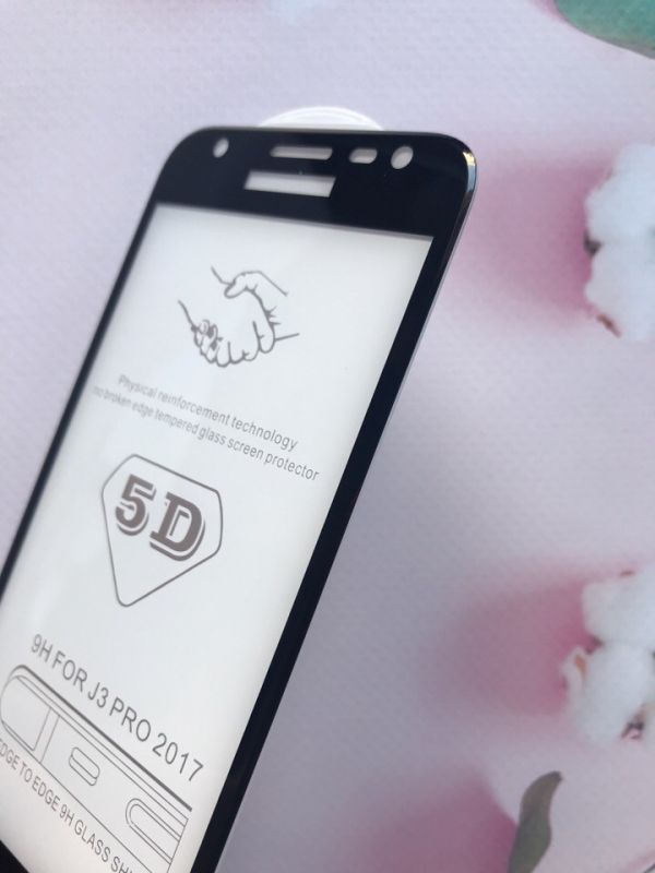 Захисне скло 5D для Samsung Galaxy J3(2017) J330 Black