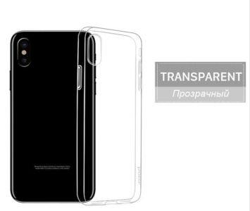 Тонкий прозорий силіконовий чохол для iPhone X