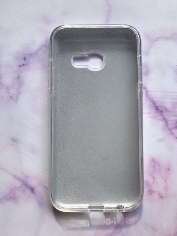 Силіконовий чохол Shine Silicone Case для Samsung Galaxy А3(2017) А320 Срібло