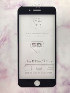 Захисне скло 5D для Apple iPhone 7 Plus 8 Plus Чорне