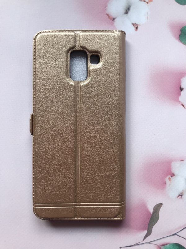 Чохол-книжка Momax для Samsung Galaxy A8 Plus 2018 A730 Золотий