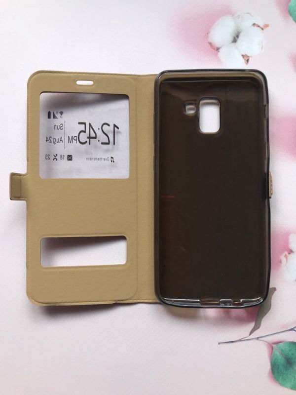 Чохол-книжка Momax для Samsung Galaxy A8 Plus 2018 A730 Золотий
