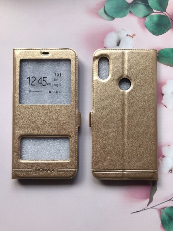 Чохол-книжка Momax для Xiaomi Redmi Note 6 Pro Золотий