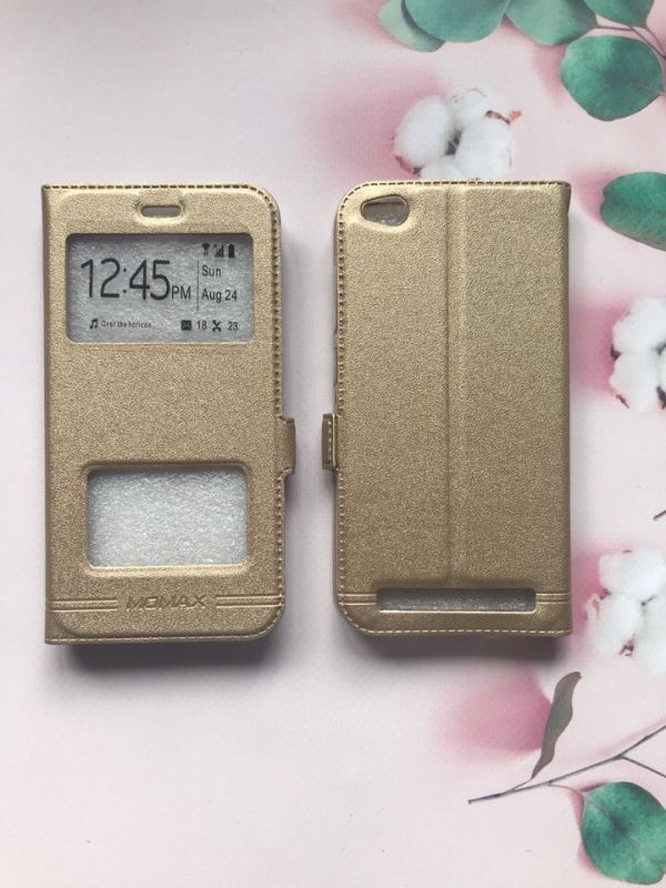 Чохол-книжка Momax на Xiaomi Redmi 5A Золотий