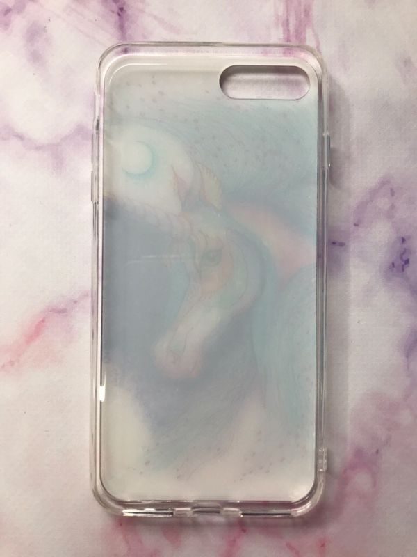 Силіконовий чохол із блискітками на iPhone 7 Plus/8 Plus :: Єдиноріг