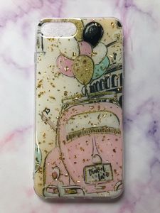 Силіконовий чохол із блискітками на iPhone 7 Plus/8 Plus :: Машина