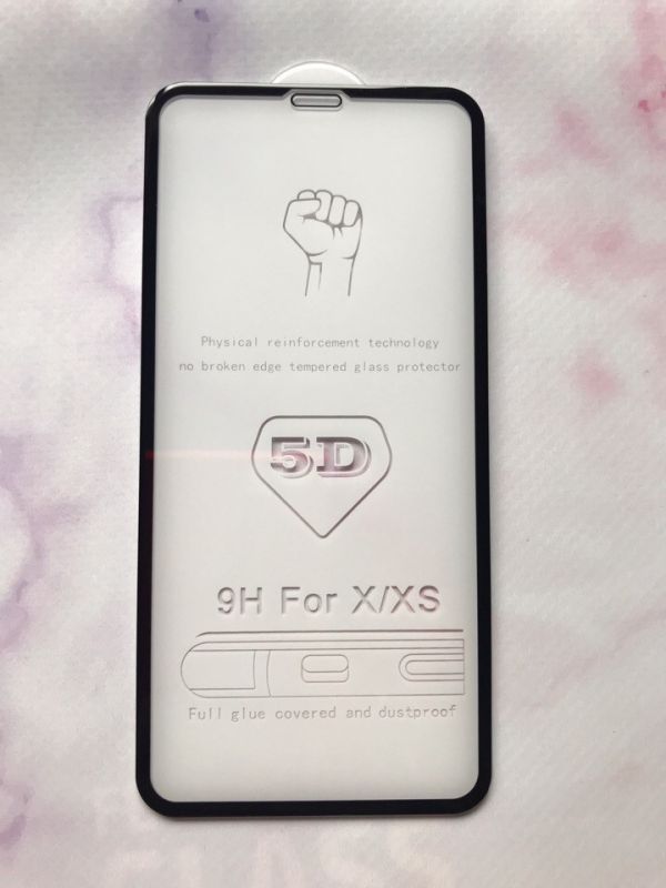 Захисне скло для Apple iPhone X/Xs 5D Чорне