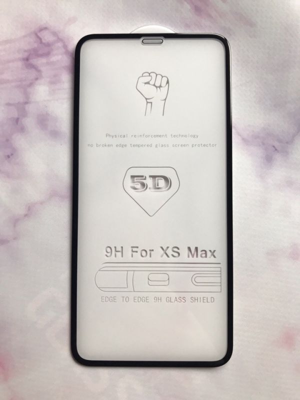 Захисне скло для Apple iPhone ХЅ Max 5D Чорне