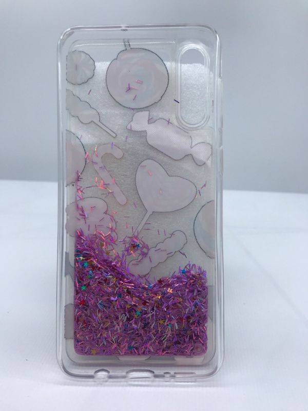 Силіконовий чохол із блискітками, що переливаються, для Samsung Galaxy A50 2019 A505F Цукерки