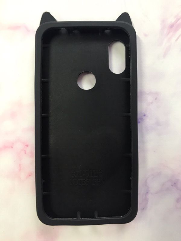 Чохол силіконовий 3D Liquid Cat для Xiaomi Redmi Note 6 Pro Чорний