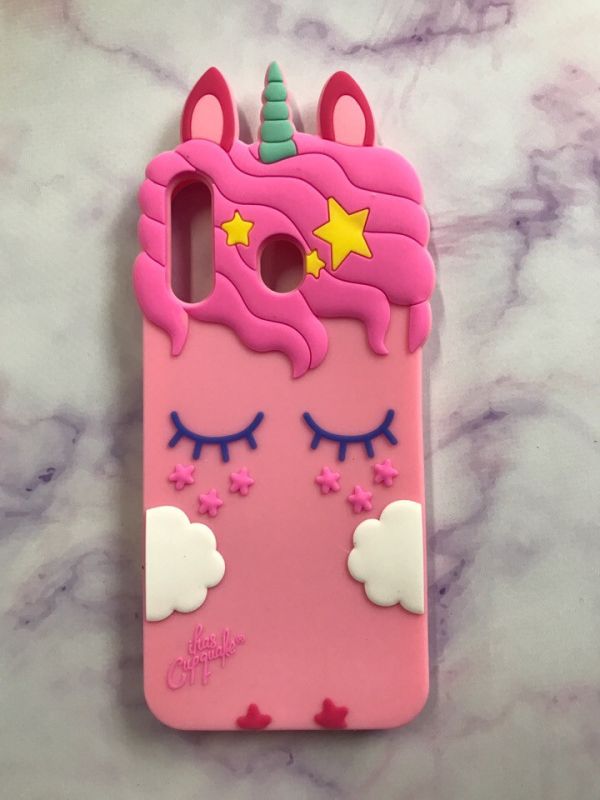 Чохол силіконовий 3D Case для Samsung Galaxy M30 Єдиноріг unicorn Pink