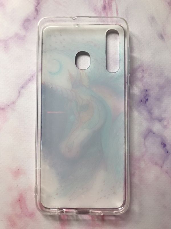 Силіконовий чохол з блискітками для Samsung Galaxy А30 (2019) А305 / A20 Єдиноріг