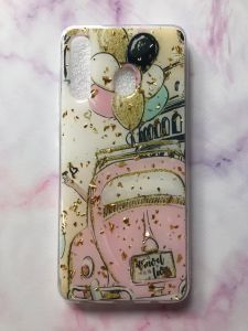 Силіконовий чохол з блискітками для Samsung Galaxy А30 (2019) А305 / A20 Машина