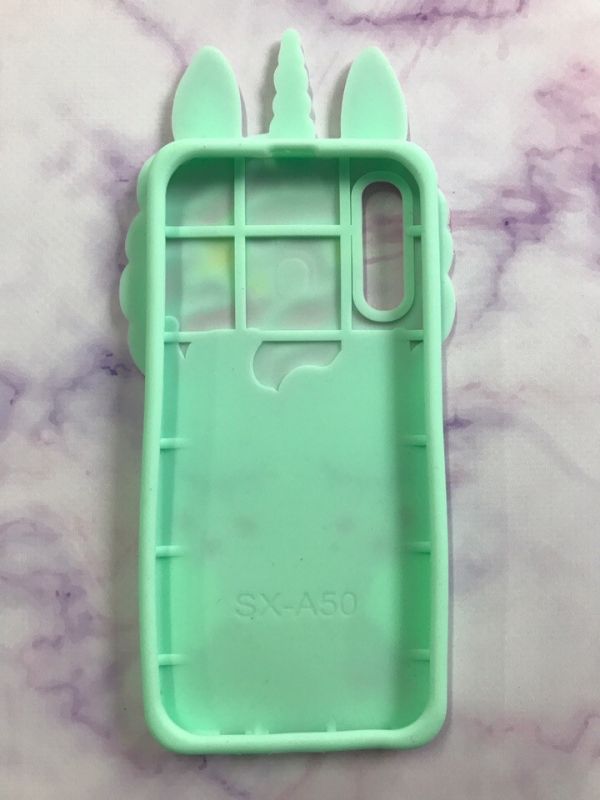 Чохол силіконовий 3D Case для Samsung Galaxy А50 (2019) А505 Єдиноріг unicorn Бірюзовий