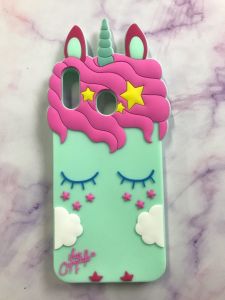 Чохол силіконовий 3D Case на Samsung Galaxy M20 Єдиноріг unicorn Бірюзовий