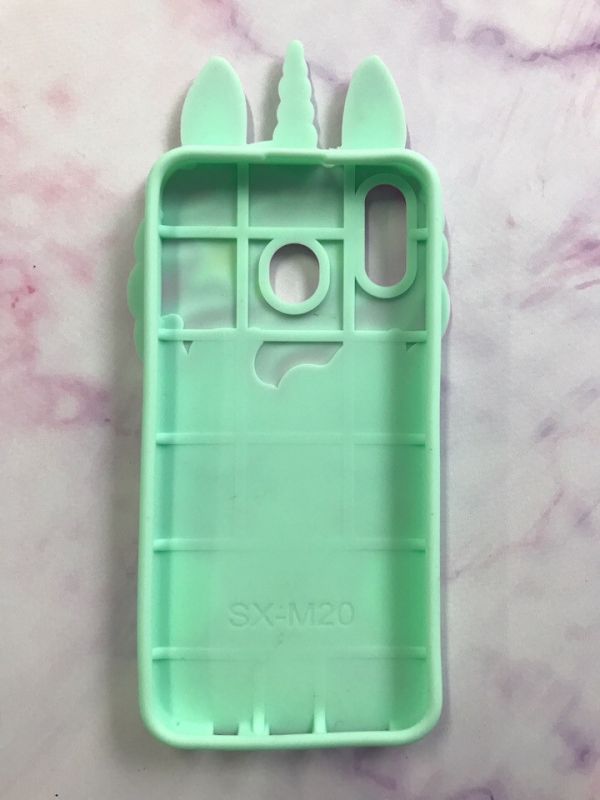 Чохол силіконовий 3D Case на Samsung Galaxy M20 Єдиноріг unicorn Бірюзовий