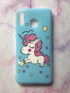 Силіконовий чохол з малюнком для Samsung Galaxy M20 (Єдинороги)