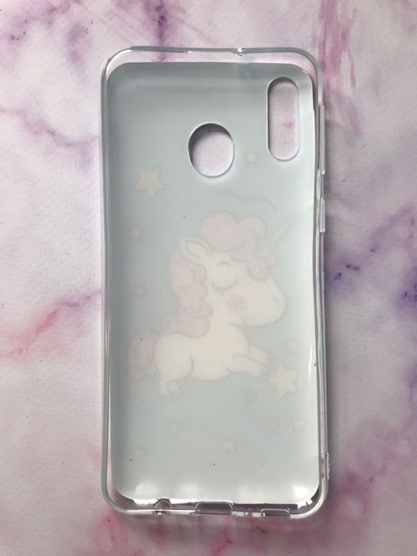 Силіконовий чохол з малюнком для Samsung Galaxy M20 (Єдинороги)