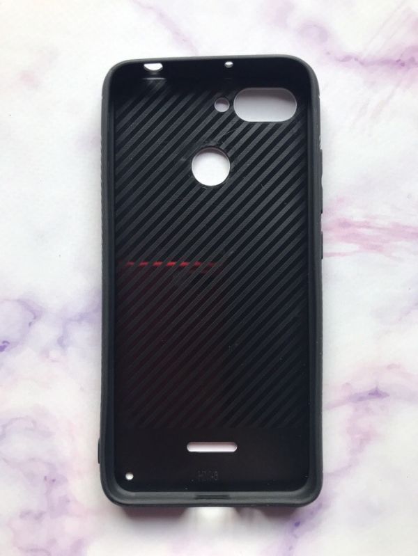 Силіконовий чохол зі скляною задньою панеллю для Xiaomi Redmi 6 Gray