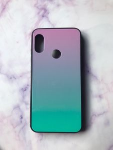 Силіконовий чохол зі скляною задньою панеллю на Xiaomi Redmi 6 Pro / Mi A2 lite