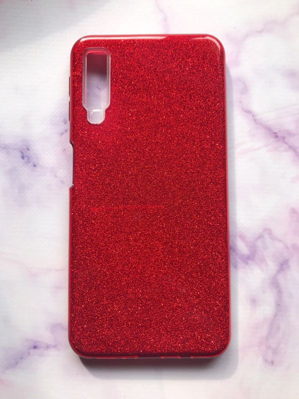 Силіконовий чохол Shine Silicone Case для Samsung Galaxy A7(2018) A750 Red