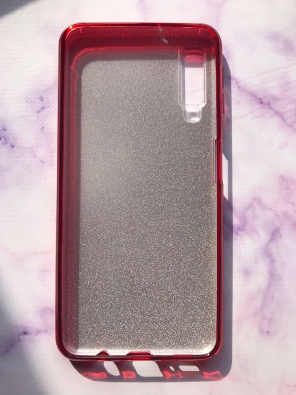 Силіконовий чохол Shine Silicone Case для Samsung Galaxy A7(2018) A750 Red