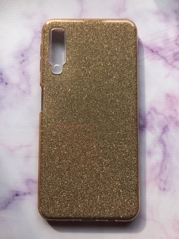 Силіконовий чохол Shine Silicone Case для Samsung Galaxy A7(2018) A750 Golden