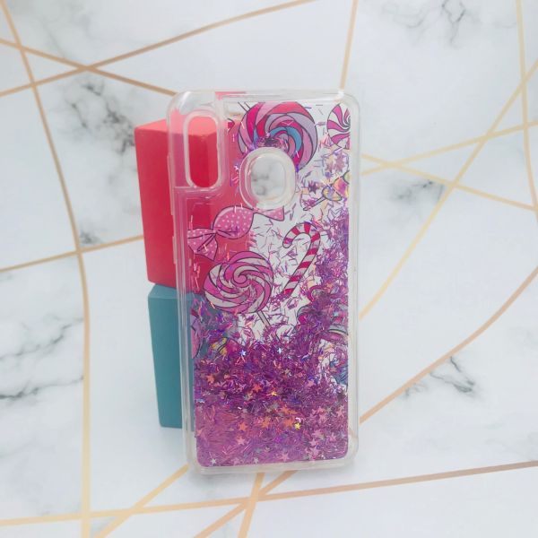 Силіконовий чохол з рухливими блискітками на Samsung Galaxy А30 (2019) А305 / A20 Цукерки