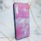 Силіконовий чохол Glass case зі скляною задньою панеллю для Samsung Galaxy А50 (2019) А505 Мармур рожевий