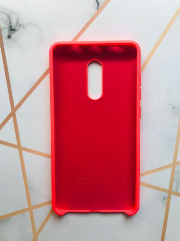 Силіконовий чохол Silicone Case для Xiaomi Redmi Note 4 / Note 4X Яскраво-рожевий