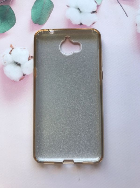 Силіконовий чохол Shine Silicone Case для Huawei Y5 2017 Золотий