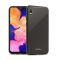 Силіконовий чохол Glass case зі скляною задньою панеллю для Samsung Galaxy А10 (2019) А105 Чорний