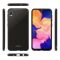 Силіконовий чохол Glass case зі скляною задньою панеллю для Samsung Galaxy А10 (2019) А105 Чорний