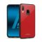 Силіконовий чохол Glass case зі скляною задньою панеллю для Samsung Galaxy А40 (2019) А405 Червоний