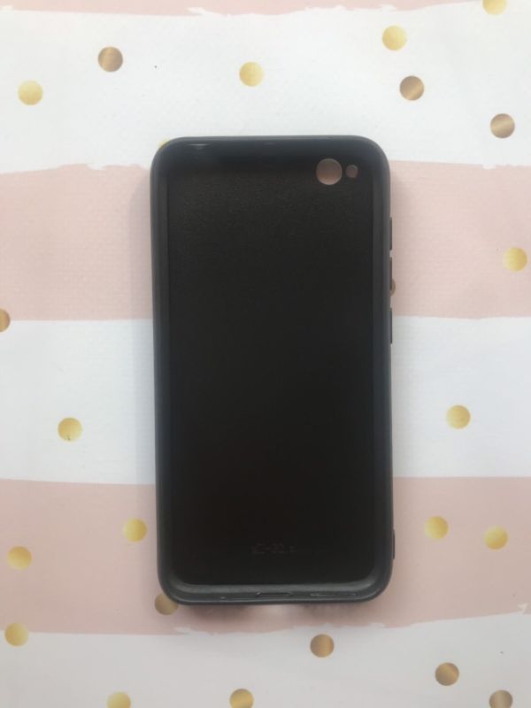 Силіконовий чохол Glass case зі скляною задньою панеллю для Xiaomi Redmi Go Кави
