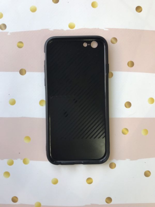 Силіконовий чохол Glass case зі скляною задньою панеллю для iPhone 7 7s 8 8s Мармур синій