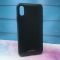 Силіконовий чохол Glass case зі скляною задньою панеллю для iPhone X/Xs Чорний