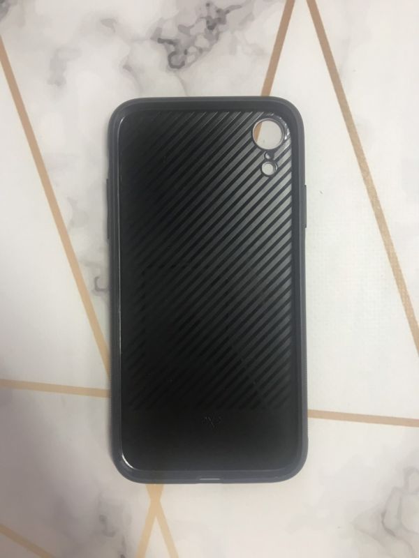 Силіконовий чохол Glass case зі скляною задньою панеллю для iPhone XR Рожевий