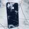 Силіконовий чохол Glass case зі скляною задньою панеллю для Samsung Galaxy M20 Мармур Чорний