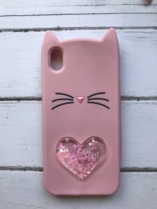 Чохол силіконовий 3D Liquid Cat для Huawei Y5 2019 Рожевий