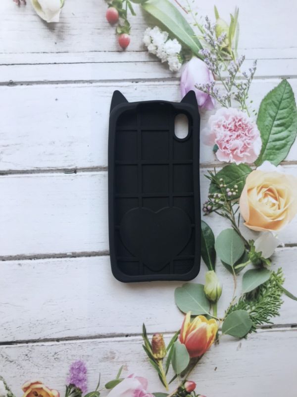 Чохол силіконовий 3D Liquid Cat для Huawei Y5 2019 Чорний