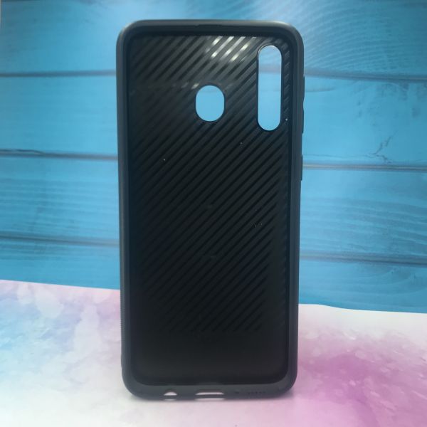 Силіконовий чохол Glass case зі скляною задньою панеллю для Samsung Galaxy M30 Мармур онікс