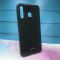 Силіконовий чохол Glass case зі скляною задньою панеллю для Samsung Galaxy M30 Чорний