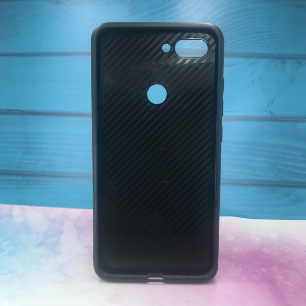 Силіконовий чохол Glass case зі скляною задньою панеллю для Xiaomi Мі 8 lite Рожевий