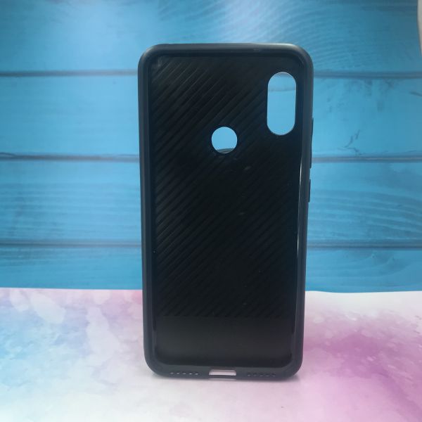 Силіконовий чохол Glass case зі скляною задньою панеллю для Xiaomi Redmi 6 Pro / A2 lite Рожевий