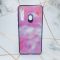 Силіконовий чохол Glass case зі скляною задньою панеллю для Samsung Galaxy M40 Мармур рожевий