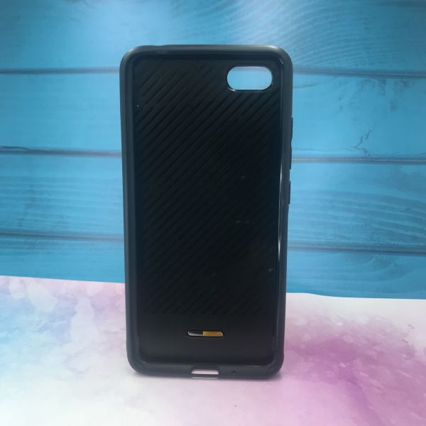 Силіконовий чохол Glass case зі скляною задньою панеллю для Xiaomi Redmi 6A Рожевий