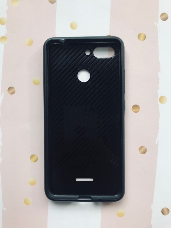 Силіконовий чохол Glass case зі скляною задньою панеллю для Xiaomi Redmi 6 Рожевий